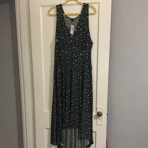 Torrid Black and White High Low Dress